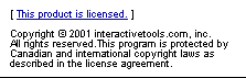 Click for license information.